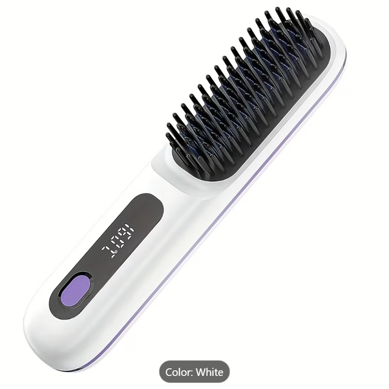 Sleek Hair in Seconds | Cordless Rechargeable Hair Straightener Brush