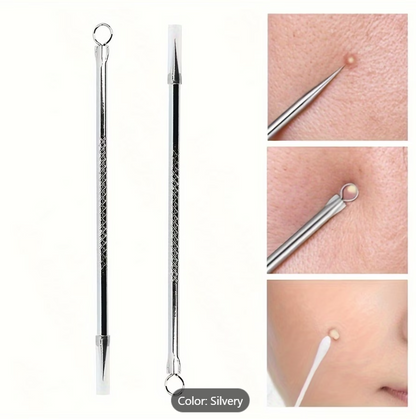 Say Goodbye to Blackheads | Stainless Steel Dual-Ended Extractor Tool