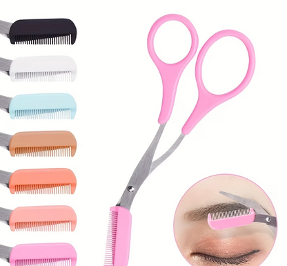 Salon Brows at Home | Eyebrow Trimmer Scissors with Comb