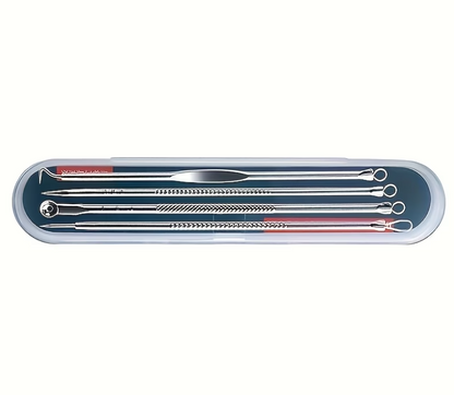 Clear Skin, Zero Excuses | 4pc Professional Blackhead & Pimple Extractor Kit