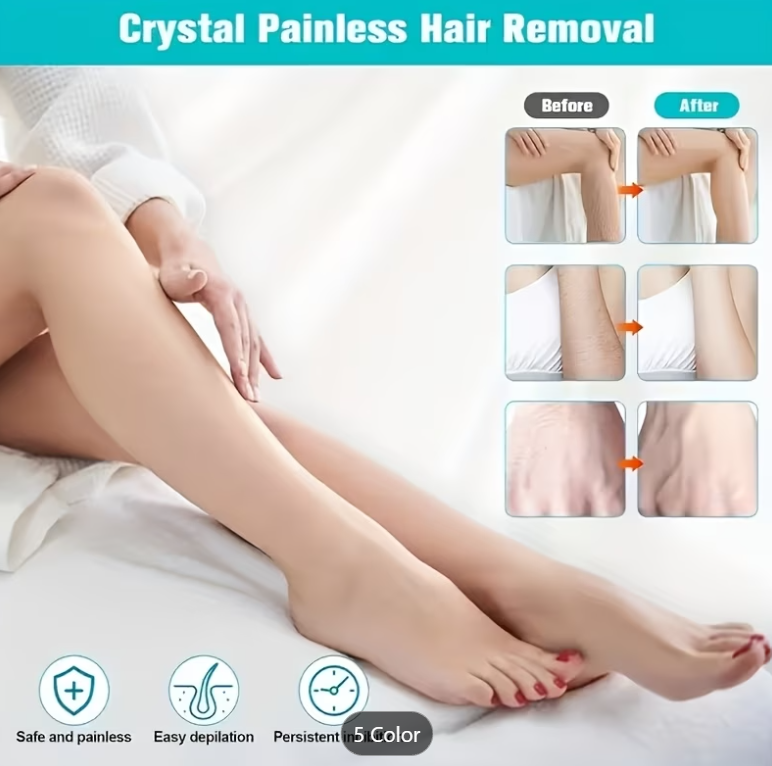 Painless Hair Removal in Minutes | Reusable Crystal Hair Eraser