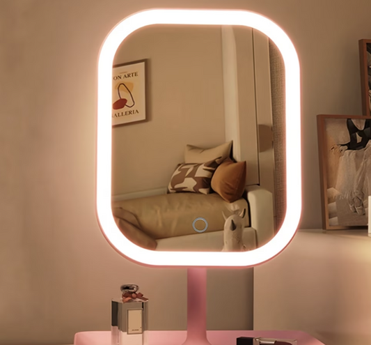 Your Personal Glow-Up Station | LED Rechargeable Vanity Mirror