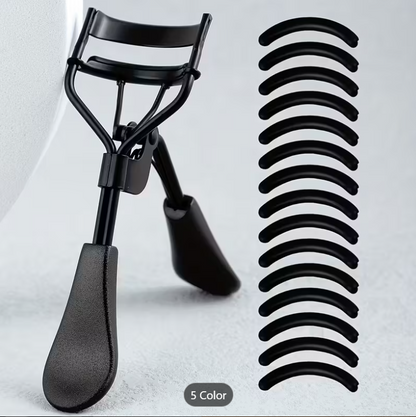 Portable Eyelash Curler with 15 Replacement Pads | Lash Lift & Curl Tool