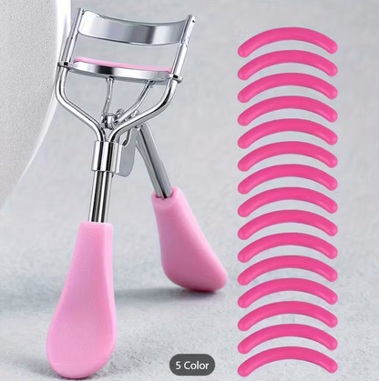 Portable Eyelash Curler with 15 Replacement Pads | Lash Lift & Curl Tool