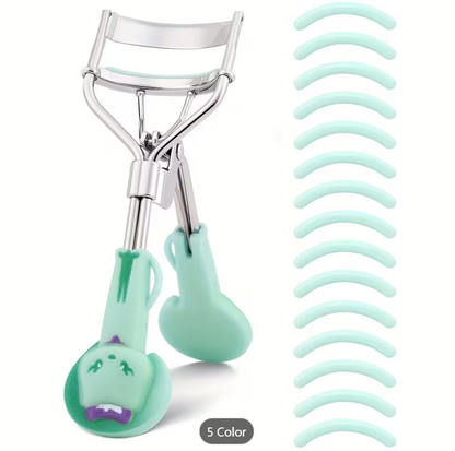 Portable Eyelash Curler with 15 Replacement Pads | Lash Lift & Curl Tool