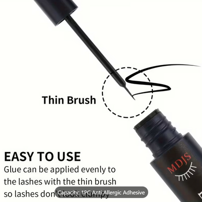 False Eyelash Glue | Super Strong Hold Quick-Drying Black Adhesive