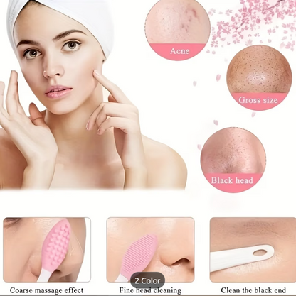 Smooth, Soft Lips at Home | Silicone Exfoliating Lip & Nose Brush