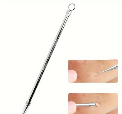 Say Goodbye to Blackheads | Stainless Steel Dual-Ended Extractor Tool