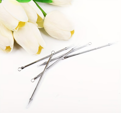 Say Goodbye to Blackheads | Stainless Steel Dual-Ended Extractor Tool