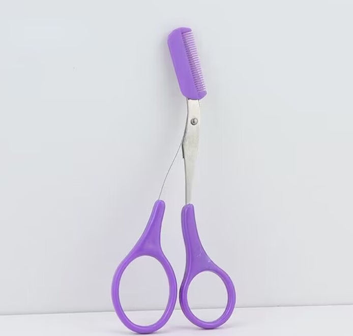 Salon Brows at Home | Eyebrow Trimmer Scissors with Comb