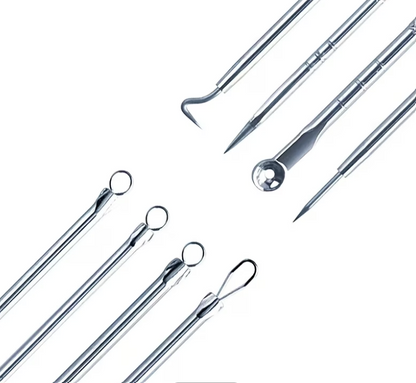 Clear Skin, Zero Excuses | 4pc Professional Blackhead & Pimple Extractor Kit