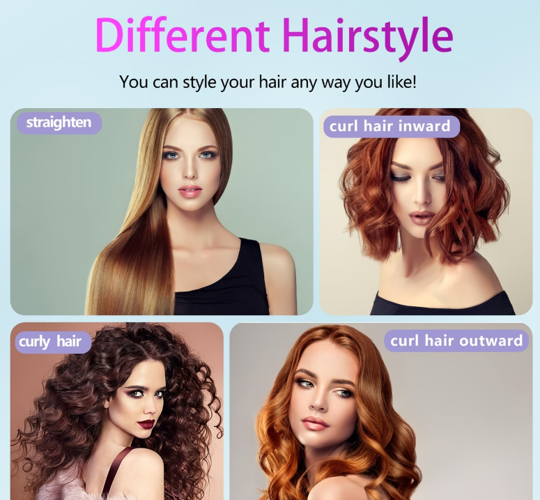 Sleek Hair in Seconds | Cordless Rechargeable Hair Straightener Brush