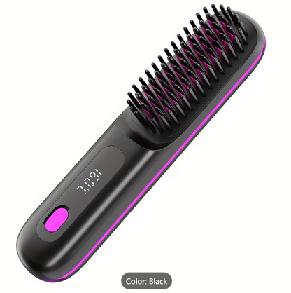 Sleek Hair in Seconds | Cordless Rechargeable Hair Straightener Brush