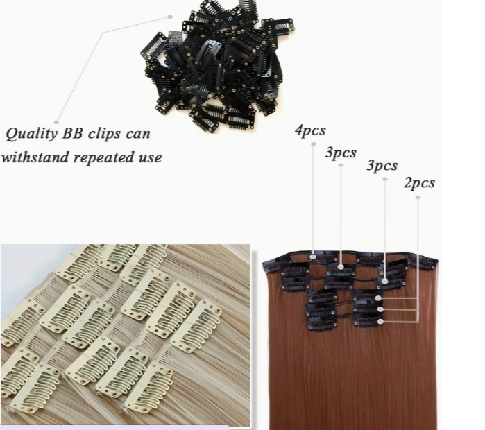 Instant Length & Volume | 24" Clip-In Hair Extensions (16 Clips)